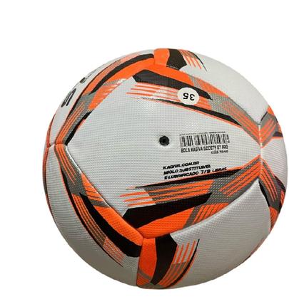 Imagem de Bola De Futsal Kagiva Society S7 Pro Cor Laranja/preto