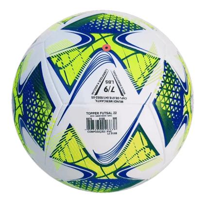 Imagem de Bola de Futsal Oficial Topper Slick 22 TechFusion + Bomba de Ar
