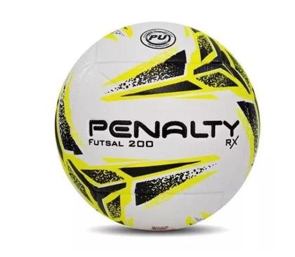 Imagem de Bola De Futsal Penalty Rx 200 Xxi - Branco/Preto/Amarelo