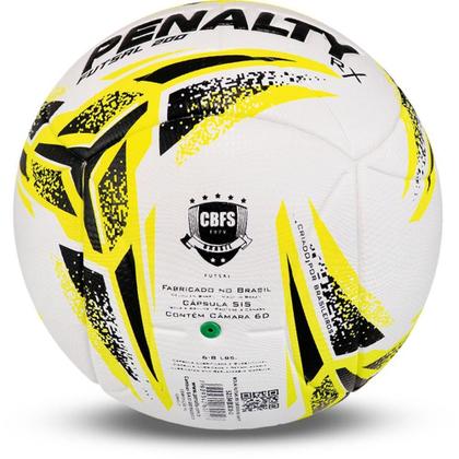 Imagem de Bola de Futsal Penalty RX 200 Xxiii BRANCA/AMARELA/PRETA