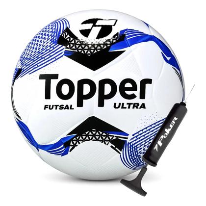 Imagem de Bola de Futsal Topper Ultra Salão Colagem Dupla + Bomba