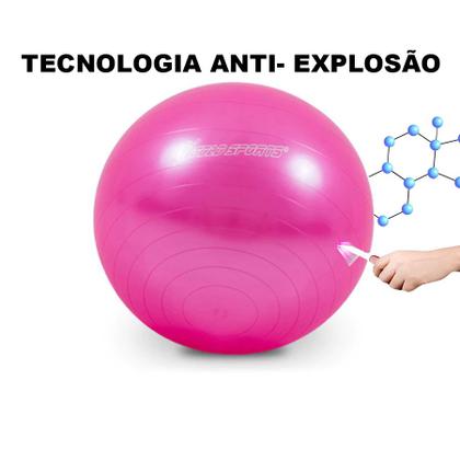 Imagem de Bola de Ginástica Gold Sports Pro 25 cm Com Bomba de Encher Anti Explosão