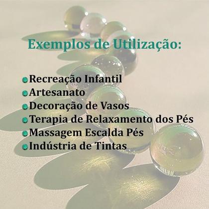 Imagem de Bola De Gude Bolinha Esfera Vidro Artesanato Decoração 100un