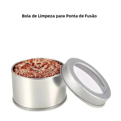 Imagem de Bola De Limpeza De Fio De Cobre Para Absorção De Resíduos De Soldagem, Limpador De Fio De Aço Para