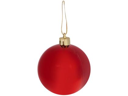 Imagem de Bola de Natal Vermelha Lisa NATAL040A Casambiente