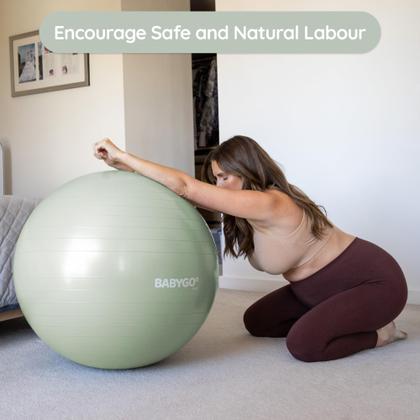 Imagem de Bola de Parto BABYGO 65 cm Conjunto de Exercícios para Gravidez