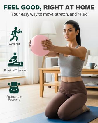 Imagem de Bola de Pilates Trideer 23 cm para Treino de Core e Yoga