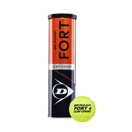 Imagem de Bola de Tênis Dunlop Fort Clay Court - Caixa com 18 Tubos (72 Bolas)