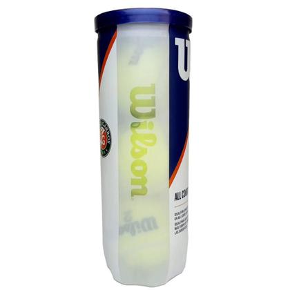 Imagem de Bola de Tênis Wilson Roland Garros All Court 5 Tubos