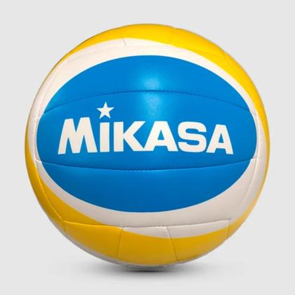 Imagem de Bola de Vôlei de Praia Mikasa BV543-YSB Branco, Amarelo e Azul