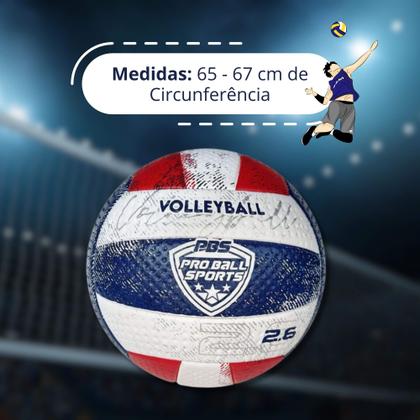 Imagem de Bola de Vôlei Pro Ball Sports PVC 2.6 Futebol e Magia - 485