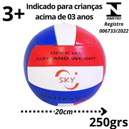 Imagem de Bola De Vôlei SKY Volleyball Quadra Praia 20cm Multicolorida