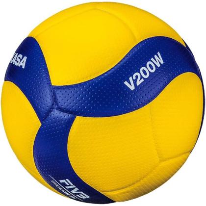 Imagem de Bola De Voleibol Oficial V200W FIVB Amarelo E Azul Mikasa