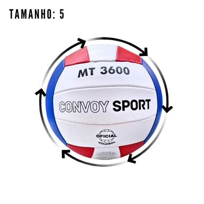 Imagem de Bola de voleibol pvc tamanho 5 convoy sport