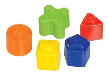 Imagem de Bola Didática Brinquedo Com Blocos De Encaixar Mercotoys Rosa
