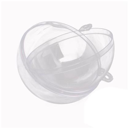 Bola Esfera Acrílico Transparente 5Cm 10U Artesanato Enfeite - Russoart Imagem de Bola Esfera Acrílico Transparente 5Cm 10U Artesanato Enfeite