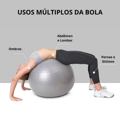 Imagem de Bola fitness premmium pilates, yoga e exercícios bomba de ar