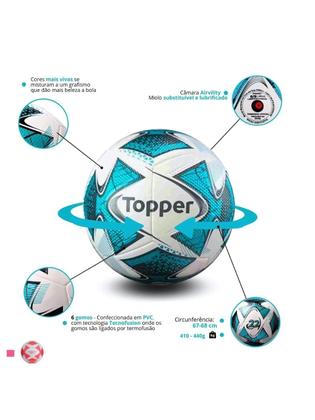 Imagem de Bola Futebol de Campo Topper Slick 22 Oficial