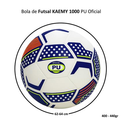 Imagem de Bola Futebol De Salão Jogo Oficial Futsal Kaemy 1000 PU