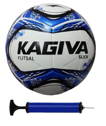 Imagem de Bola Futsal Kagiva Slick Amarela + 1 Bomba de Ar