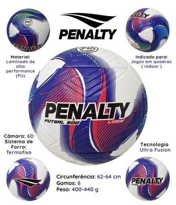 Imagem de Bola Futsal Penalty Líder Oficial Quadra Futebol Salão