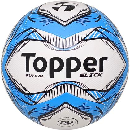 Imagem de Bola Futsal Topper Slick Azul + Bomba De Ar