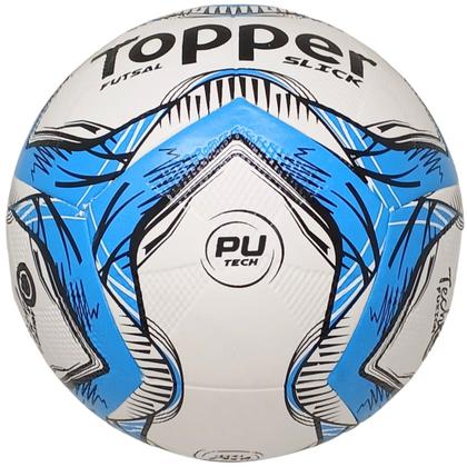 Imagem de Bola Futsal Topper Slick Azul + Bomba De Ar