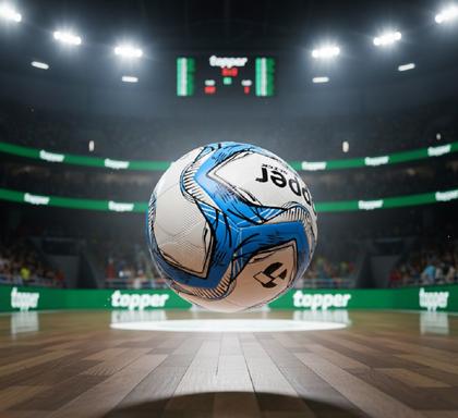 Imagem de Bola Futsal Topper Slick Azul + Bomba De Ar