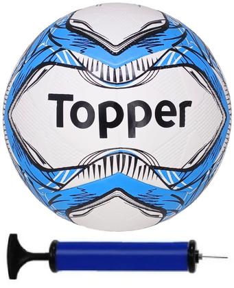 Imagem de Bola Futsal Topper Slick Azul + Bomba de Ar