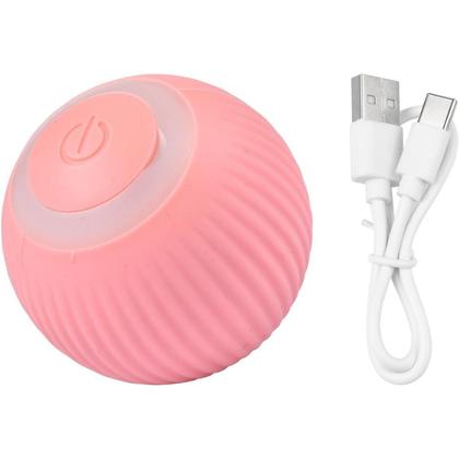 Imagem de Bola Giratoria Inteligente Gato Pet Felino Brinquedo Animal de Estimaçao Usb Bateria Recarregavel Bolinha Smart Luz Relaxante Anti Estress