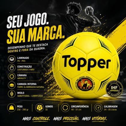 Imagem de Bola Handebol Topper Hand T1 Pro Costurada