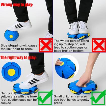 Imagem de Bola Mágica Disco Voador Bola Maluca Bola Voadora Ufo Grande Brinquedo Com Luz Led