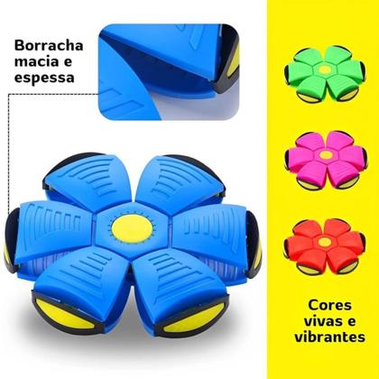 Imagem de Bola Mágica Disco Voador Frisbiee Led Criança Pet Animais Correr Distrair Cão - Napi