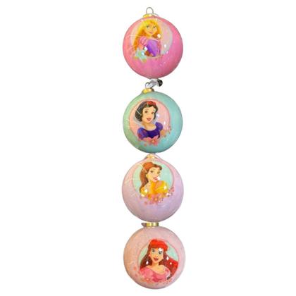 Imagem de Bola Natalina 8cm Disney C/4 Princesas 1058626 Cromus