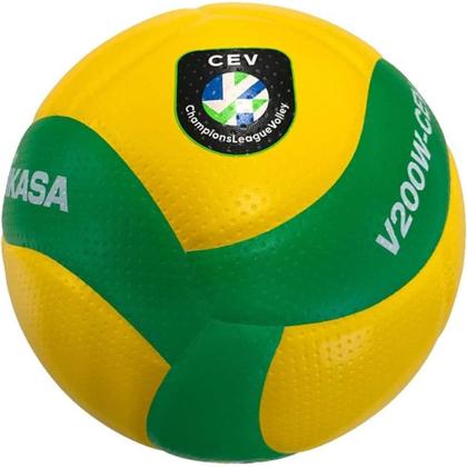 Imagem de Bola Oficial de Voleibol V200W-CEV Amarela e Verde Mikasa