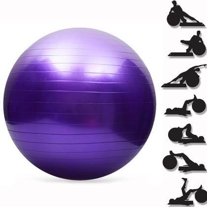 Imagem de Bola para Pilates exercícios suporta até 150kg Cor Roxo GT351-PU - Lorben
