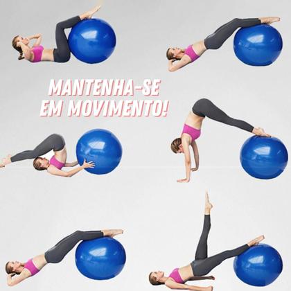 Imagem de Bola Pilates Yoga Fisioterapia Suiça Ginástica 45cm 150kg
