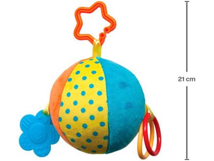 Imagem de Bola Plush com Mordedor Azul - Buba
