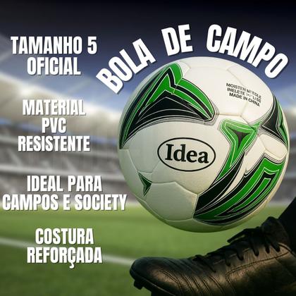 Imagem de Bola Profissional de Campo Tamanho 5 Oficial para Jogos Society Resistente Costura Reforçada