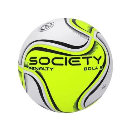 Imagem de Bola society penalty 8 x branca e verde limão