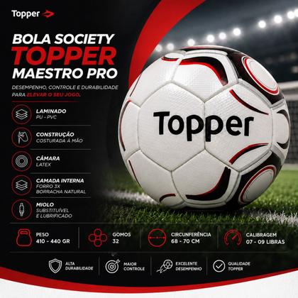 Imagem de Bola Society Topper Maestro Pro Costurada