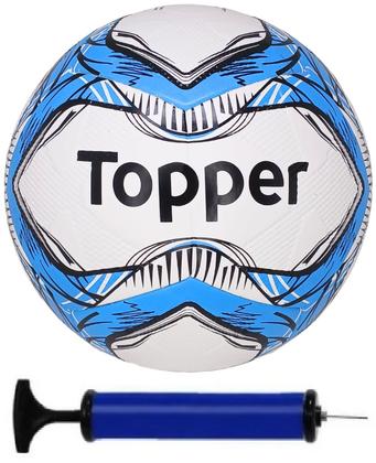 Imagem de Bola Society Topper Slick Azul + Bomba de Ar
