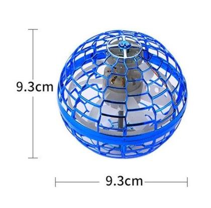 Imagem de Bola spinner drone voador recarregável com LED controle remoto boomerang 360 carregamento via USB