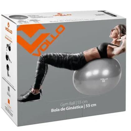 Imagem de Bola Suíça De Ginástica Pilates 55cm Vollo - Acompanha Bomba