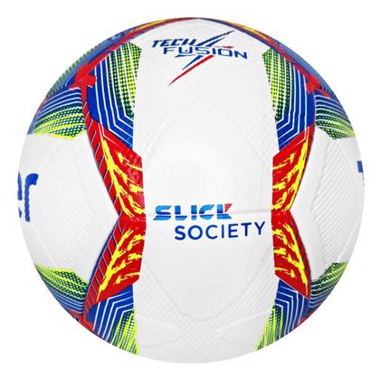 Imagem de Bola Topper Slick 24 Society Cor Branco, Azul e Vermelho