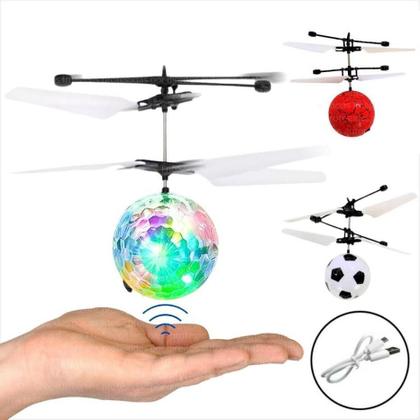 Imagem de Bola Voadora Drone Infantil Com Sensor E Luzes Recarregável