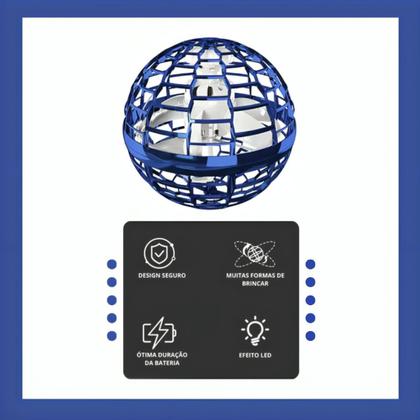 Imagem de Bola Voadora Fly Infantil Com Led E Sensor - Para Crianças E Diversão