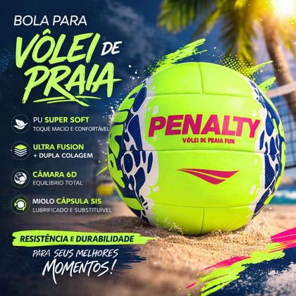 Imagem de Bola vôlei de praia penalty fun tamanho oficial