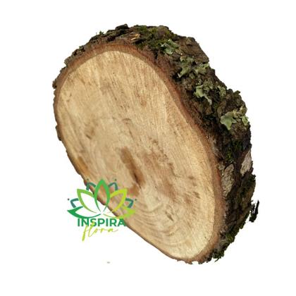 Imagem de Bolachão De Madeira Pequena De 17cm Rústico Tábua Churrasco