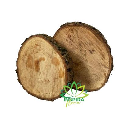 Imagem de Bolachão De Madeira Pequena De 17cm Rústico Tábua Churrasco